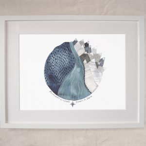 Mountains to Climb / Oceans to Swim A4 Art Print