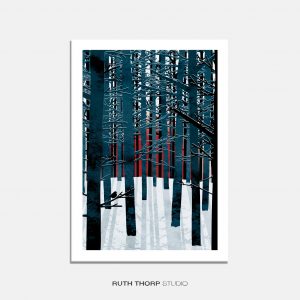 Northern Forest Art Print - Northern Sun Series
