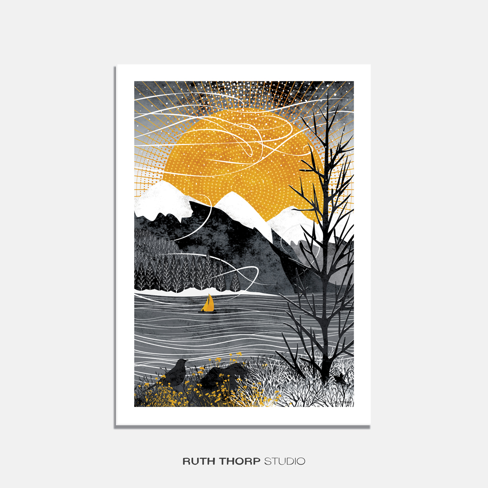 Sail on the Wind Art Print - Journey Series