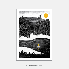 Gone Fishing Print
