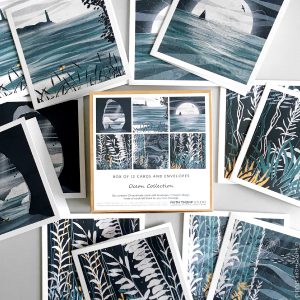 Ocean Collection Box of 12 Cards and Envelopes
