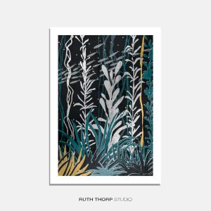 A4 Ocean Forest Art Print