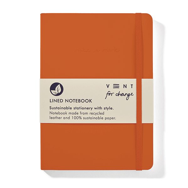 Vent_For_Change_A5_Lined_Notebook_Orange_Cutout