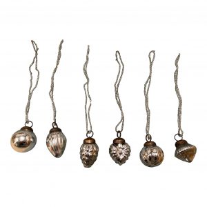 small antique silver beaded decoration
