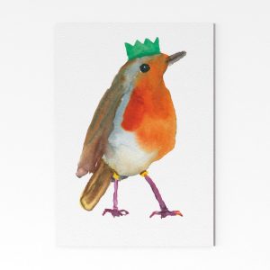 Rosie_Webb_Party_Robin_Art_Print_Cutout
