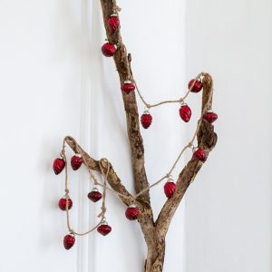 Hanging Garland Decoration - Red