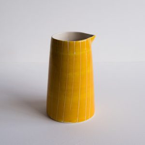 Musango_Large_Jug_Sgrafitto_Stripe_Turmeric