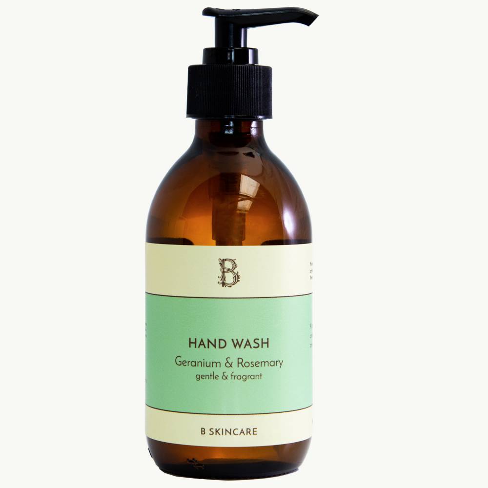 B Handy Gift Set - Geranium and Rosemary Hand Cream and Hand Wash - Image 3