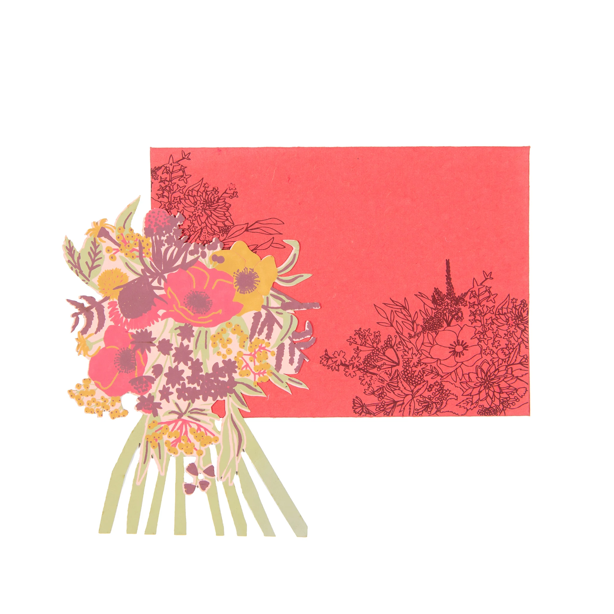 East_End_Press_Greetings_Card_Peonie_Bouquet_Pink_Cutout