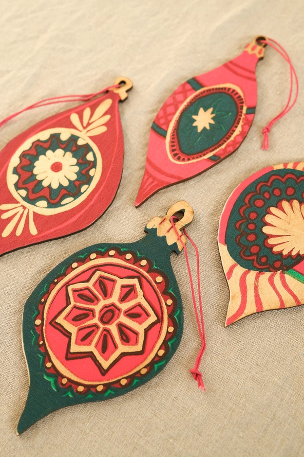 Wooden Bauble Decorations - Image 5