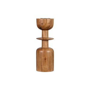 sibu acacia wood candlestick