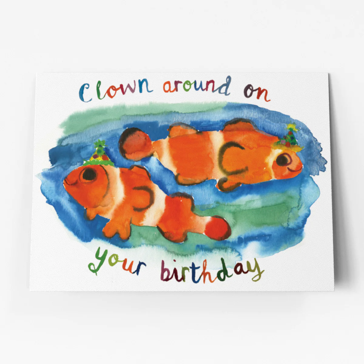 Clown Around Birthday Card