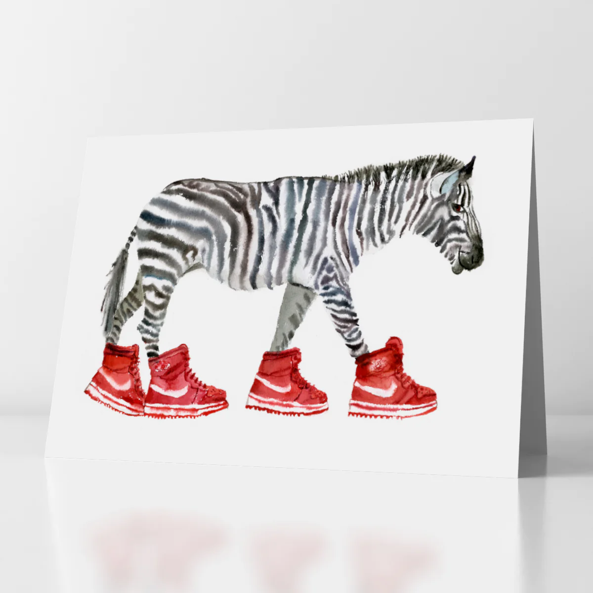 Zebra Birthday Card
