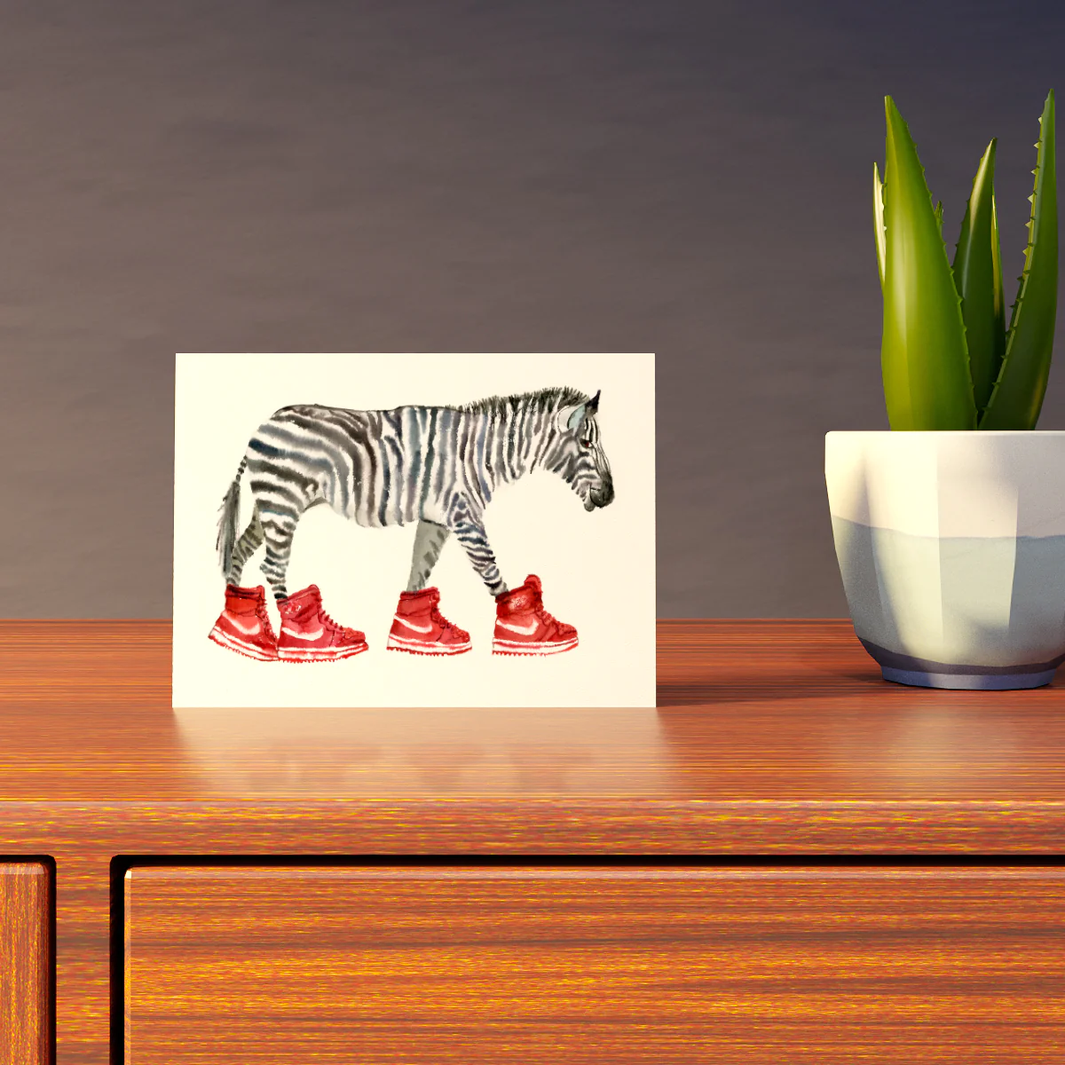 Zebra Birthday Card - Image 4
