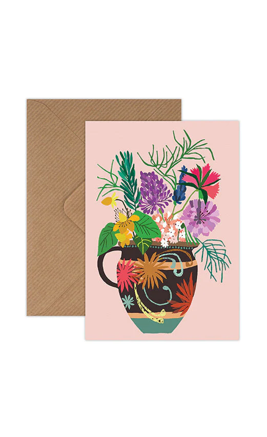 Gardener's Vase Greeting Card
