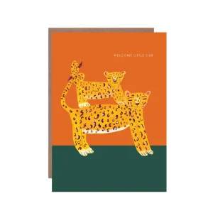 Tiger and Cub New Baby Greeting Card