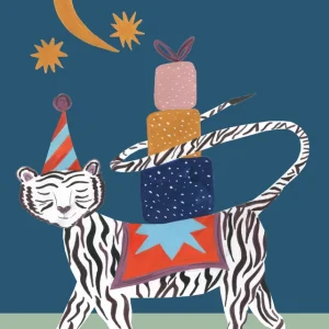 Magical White Tiger Greeting Card