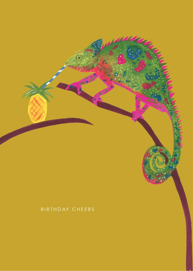Chameleon Birthday Card - Image 2
