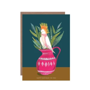 Cockatoo Birthday Card