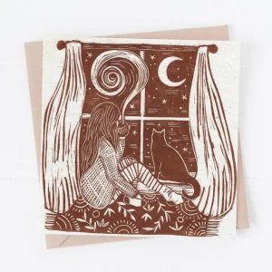 Night Draws in Card