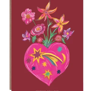 Heart Vase Valentine's Card