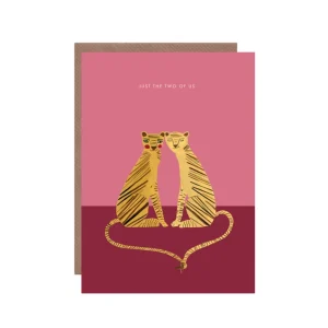 Just the Two of Us Tiger Couple Valentine's Card