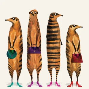 Ladies Night Meerkat Greeting Card