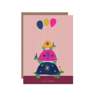 Tortoise Tower Birthday Card