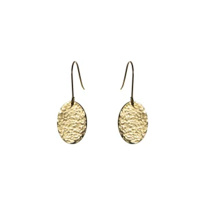 Asha Oval Small Drop Earrings