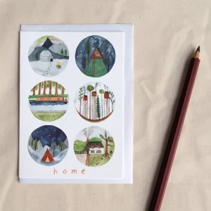 New Home - Homes of the World Greeting Card
