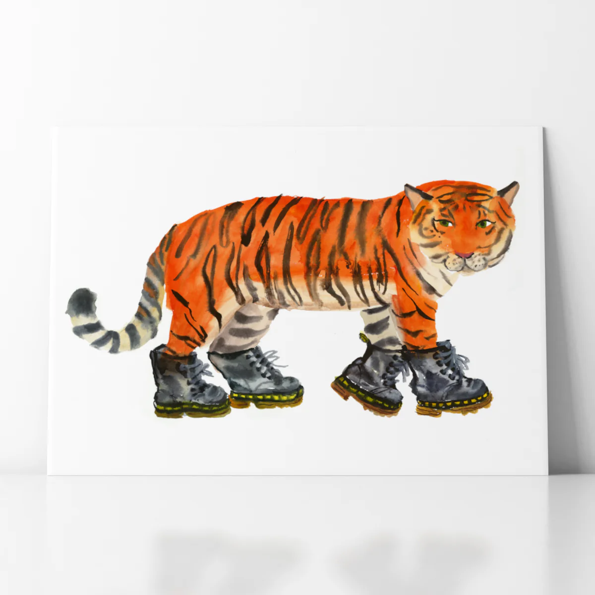 Tiger in Boots Art Print - Image 2