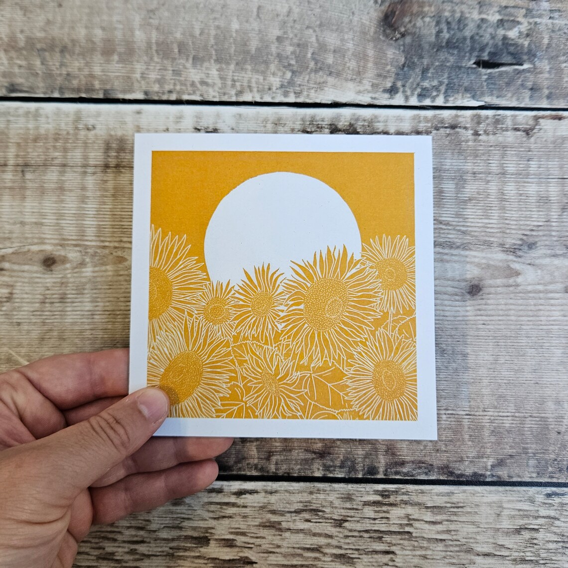 Sunflower Field Greeting Card - Image 2
