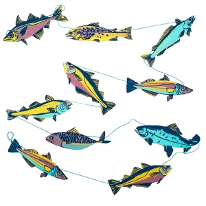 Fish Garland 3 metre long
