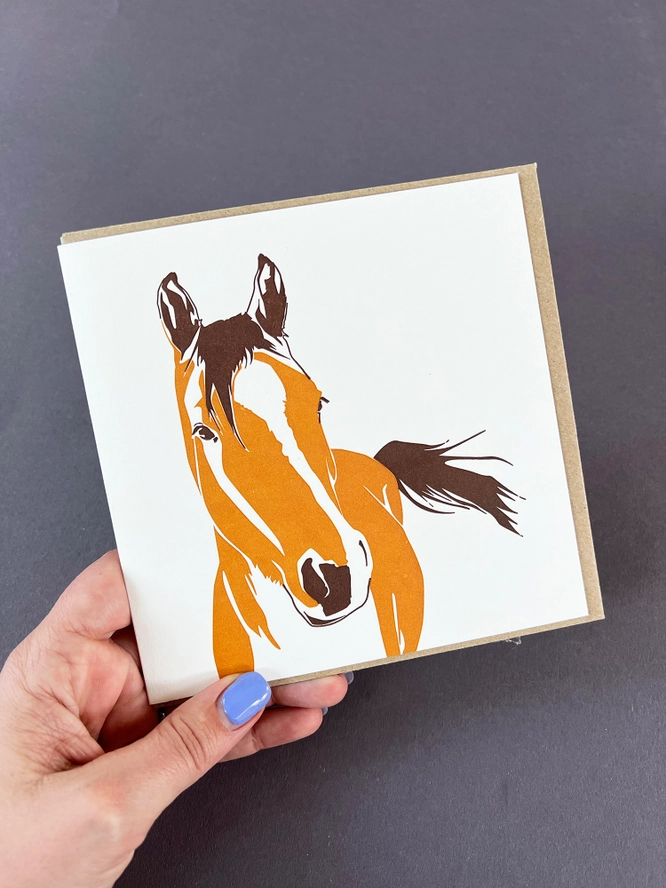 Horse Greeting Card