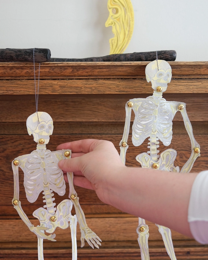 Dancing Skeleton Paper Decorations - Image 2