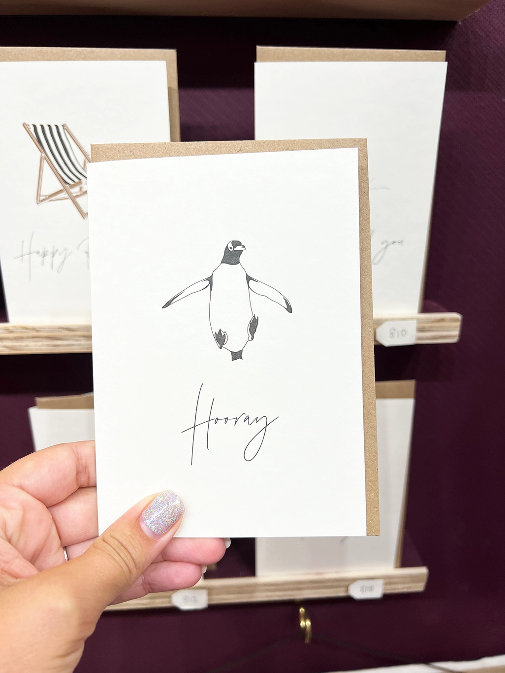 Hooray Penguin Card - Image 3