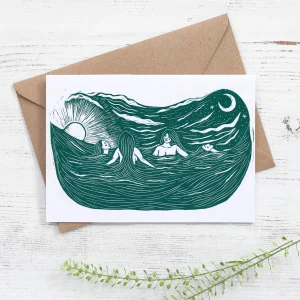 Morning ritual greeting card