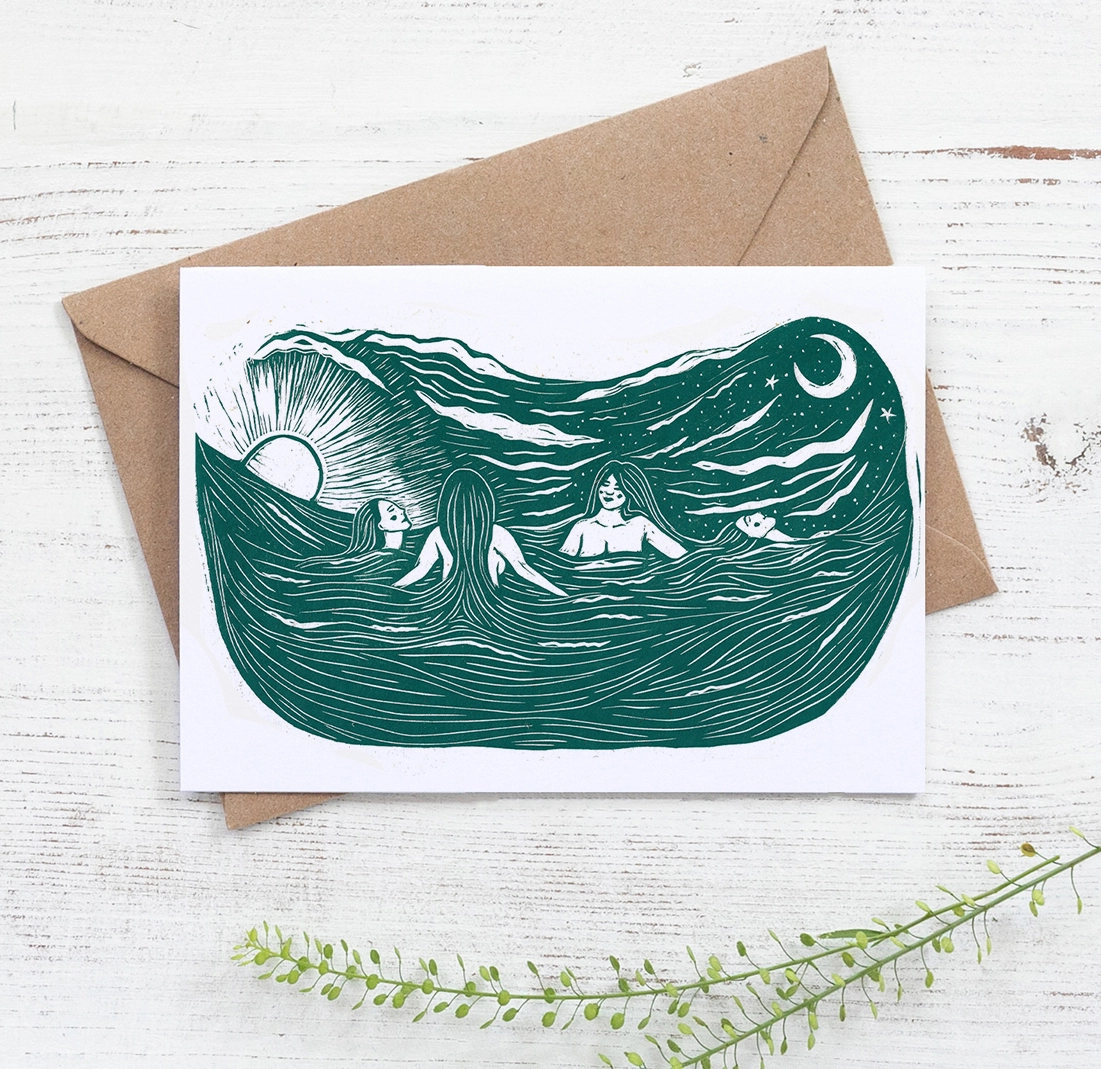 Morning ritual greeting card