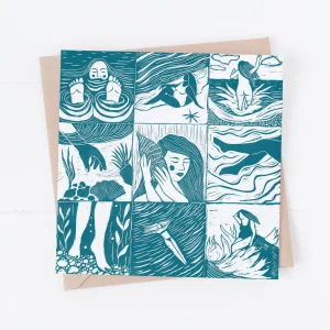 Salt on Skin Greeting Card