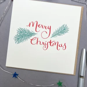 Merry Christmas Pine Card