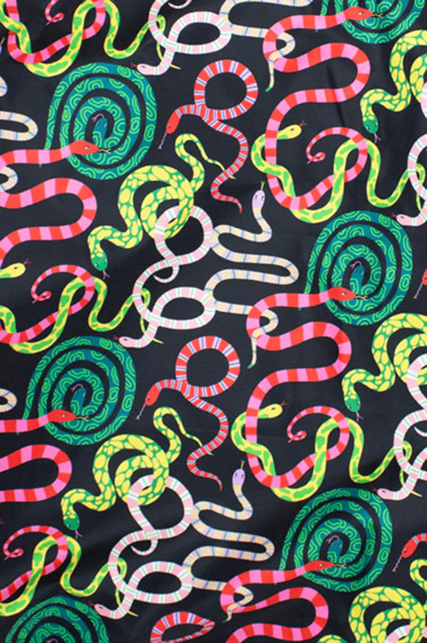 Reusable Medium Shopping Bag - Sizzling Snakes - Image 3