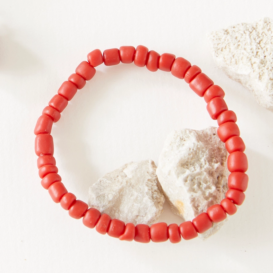 Egyptian Red Beaded Bracelet