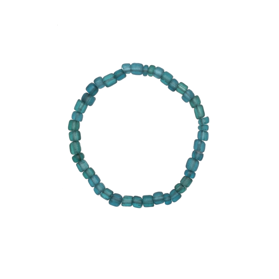 Egyptian Teal Beaded Bracelet - Image 2