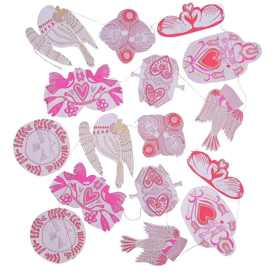 Love Birds Paper Garland