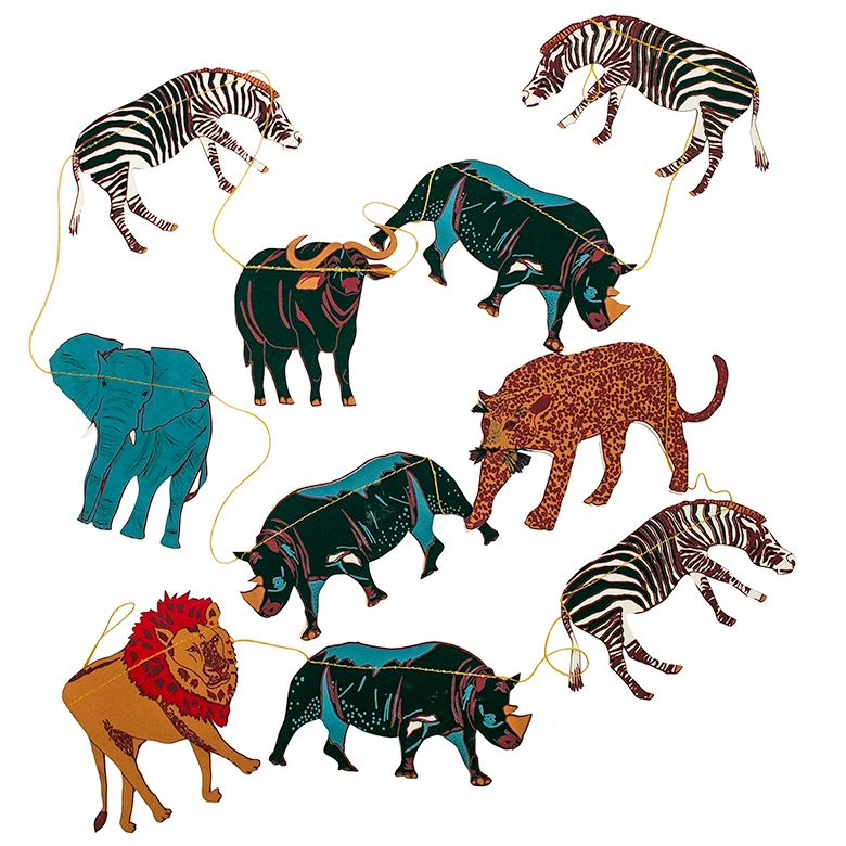 Safari Animals Paper Garland - Image 2