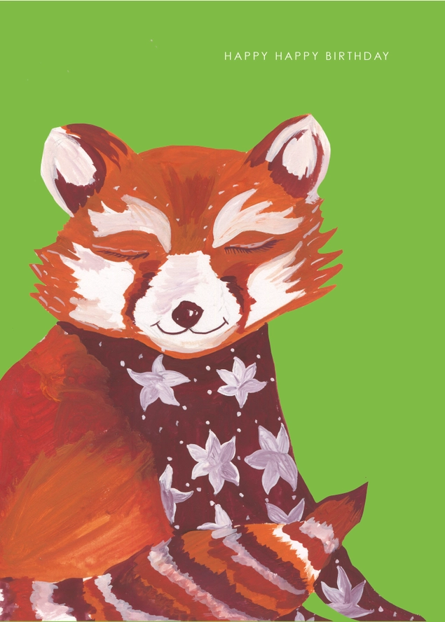 Red Panda Greeting Card - Image 2