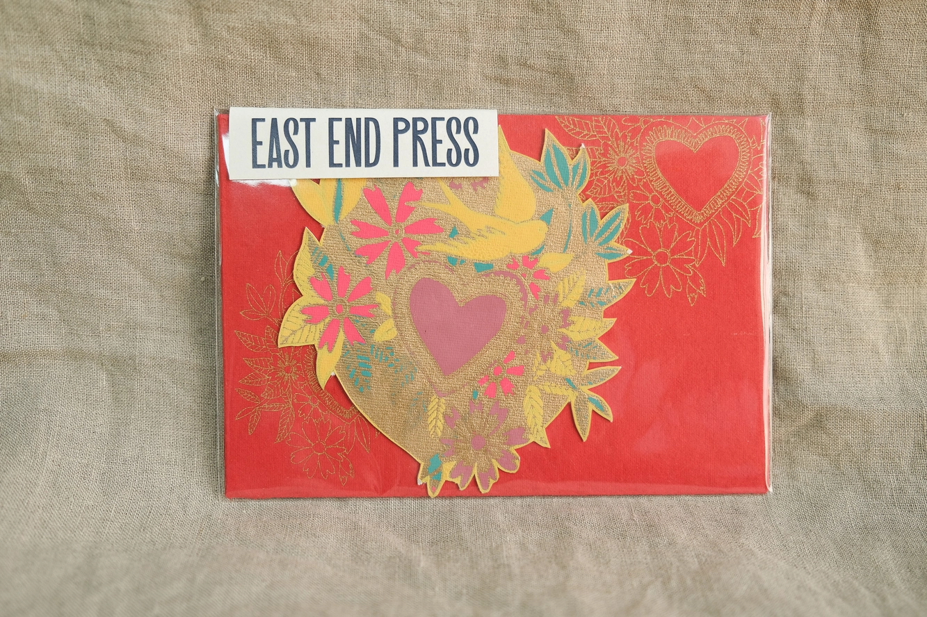 Floral Heart Greeting Card - C6 - Image 2