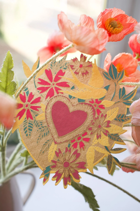 Floral Heart Greeting Card - C6 - Image 5