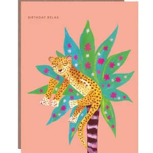 Leopard in a Tree Greeting Card