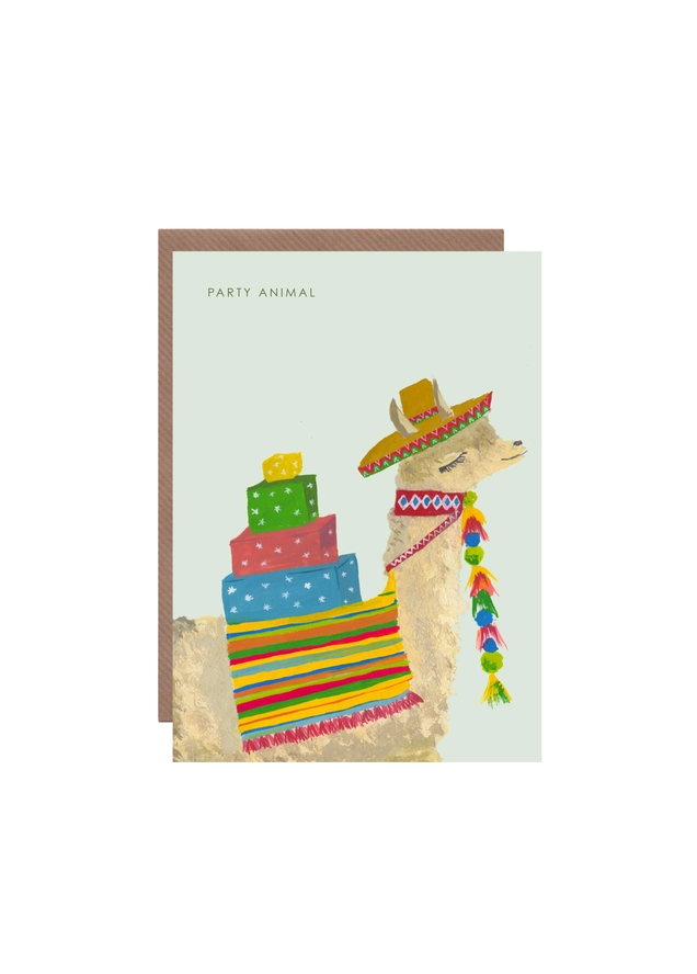 Party Llama Greeting Card